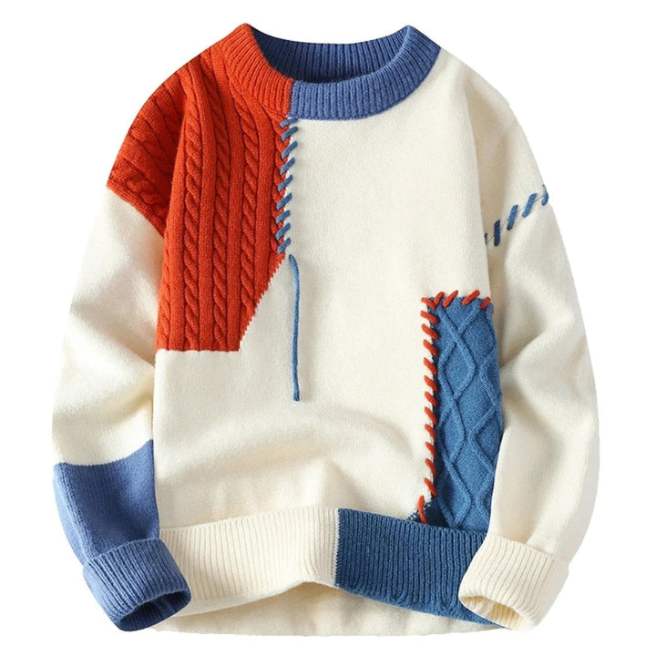 Luis Cozy Patchwork Sweater