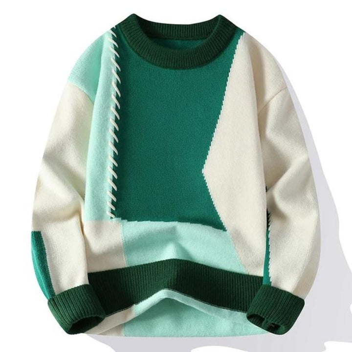 Luis Cozy Patchwork Sweater