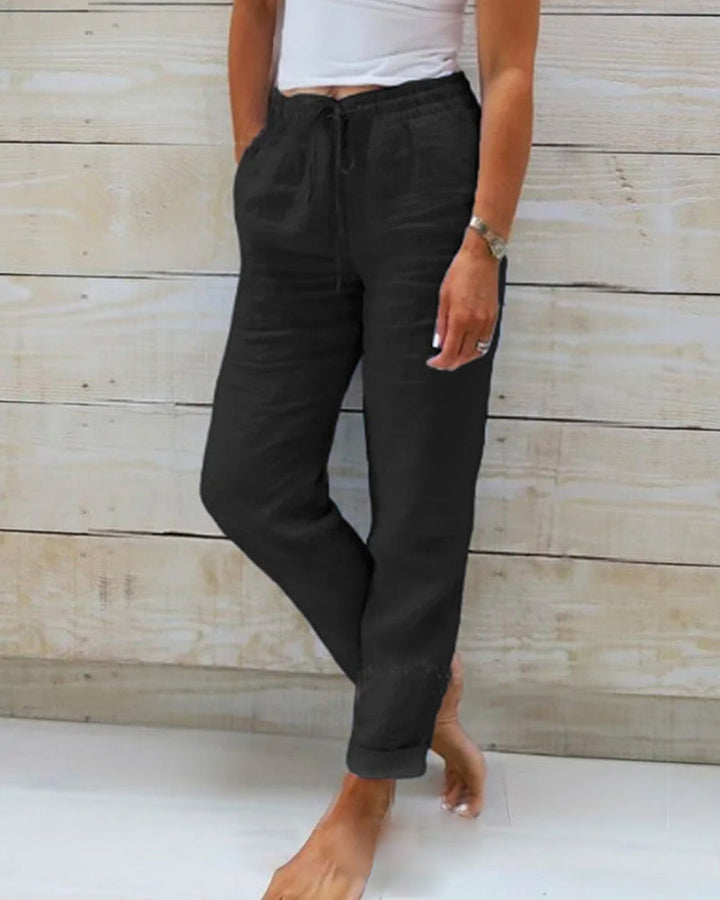 Pantalon confort en coton Raven