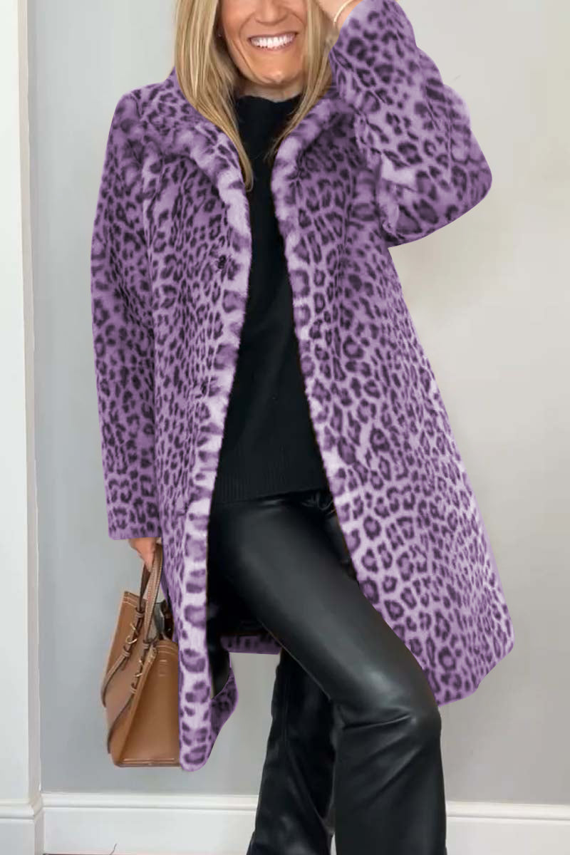 Thalia Leopard Coat