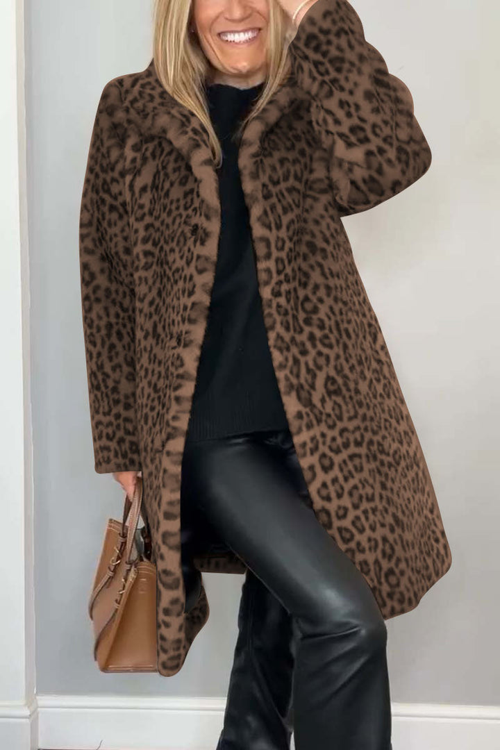 Thalia Leopard Coat