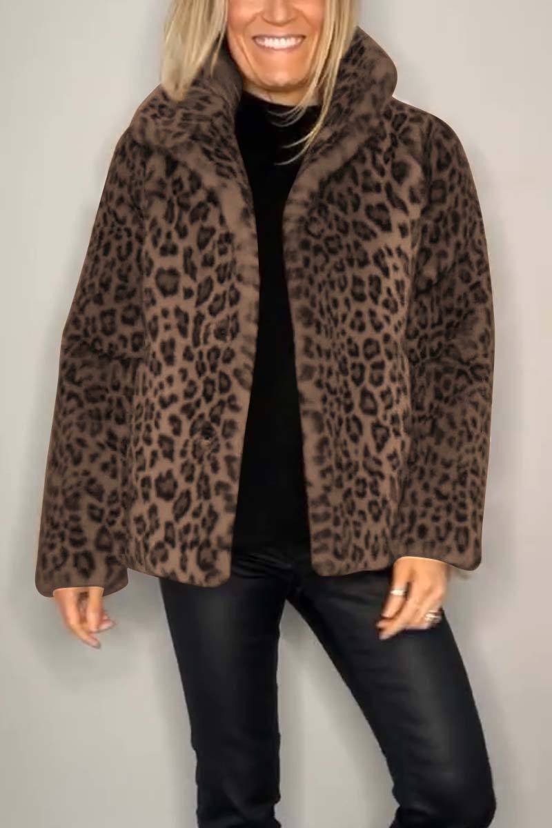 Thalia Leopard Coat