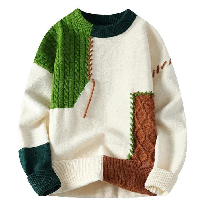 Luis Cozy Patchwork Sweater