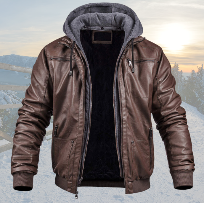 Dave Leather Winter Jacket