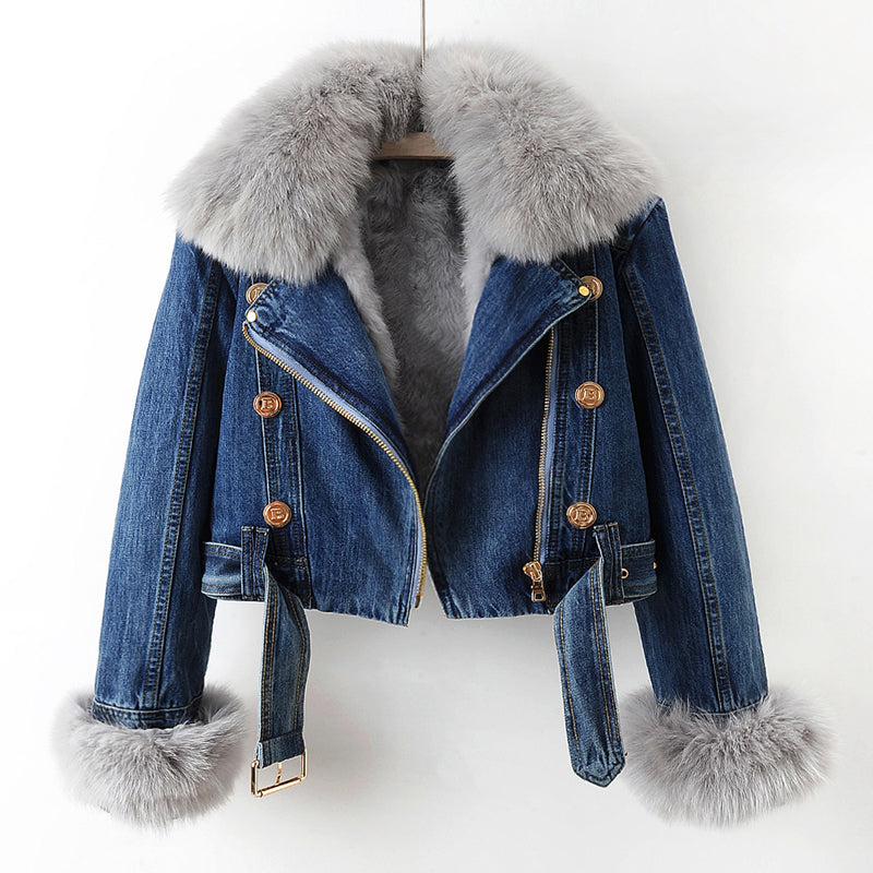 Orianna Luxurious Denim Coat