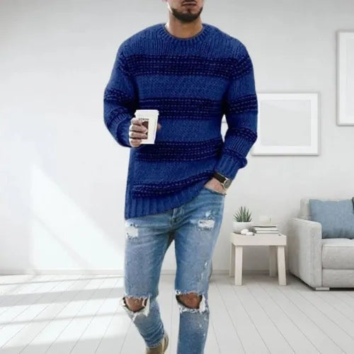 Benjamin Striped Knit Men's Sweater