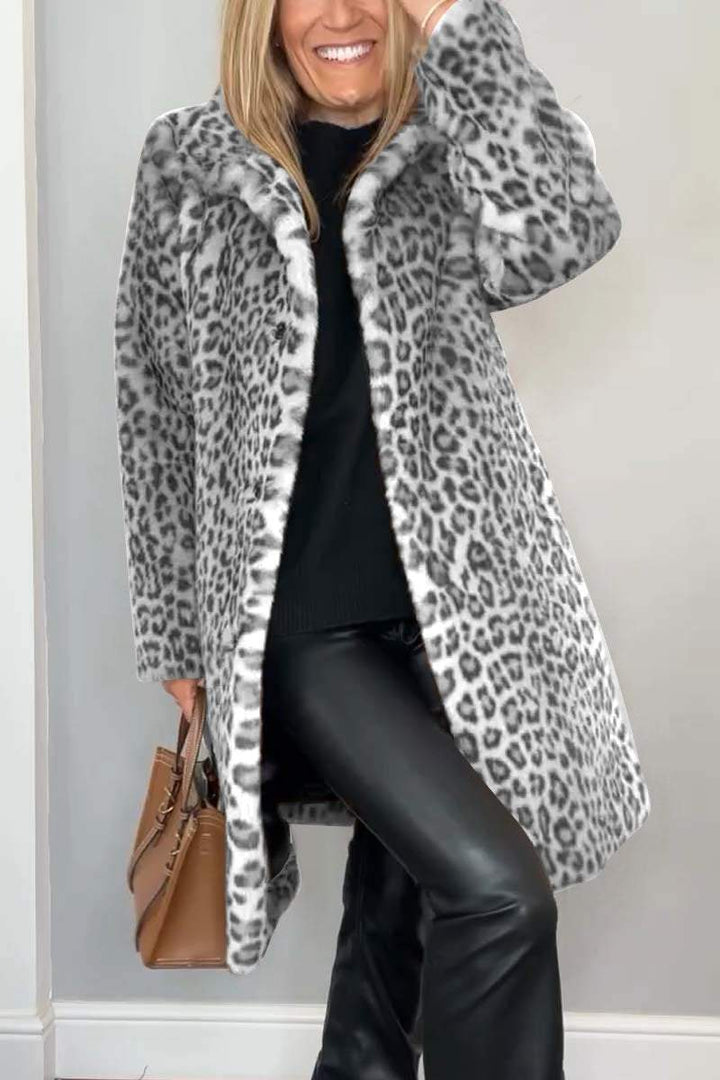 Thalia Leopard Coat