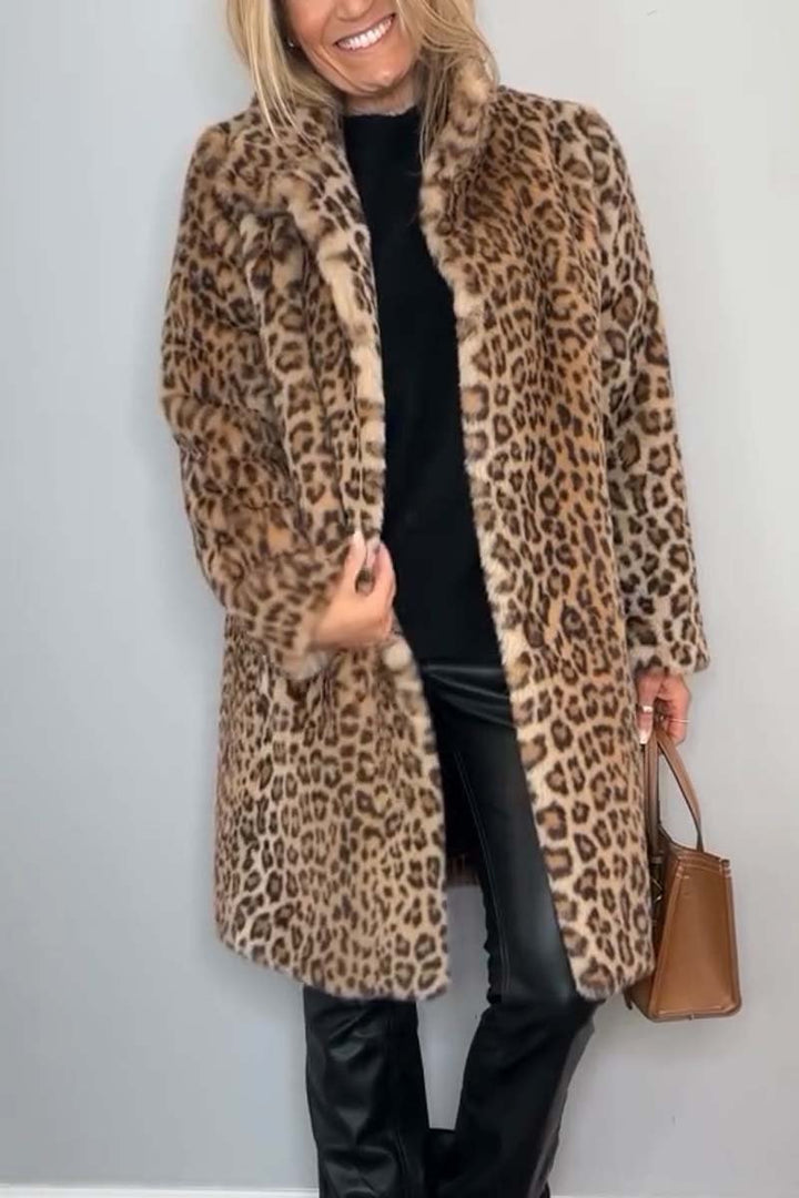 Thalia Leopard Coat