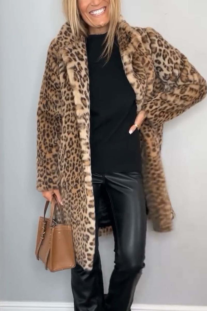 Thalia Leopard Coat